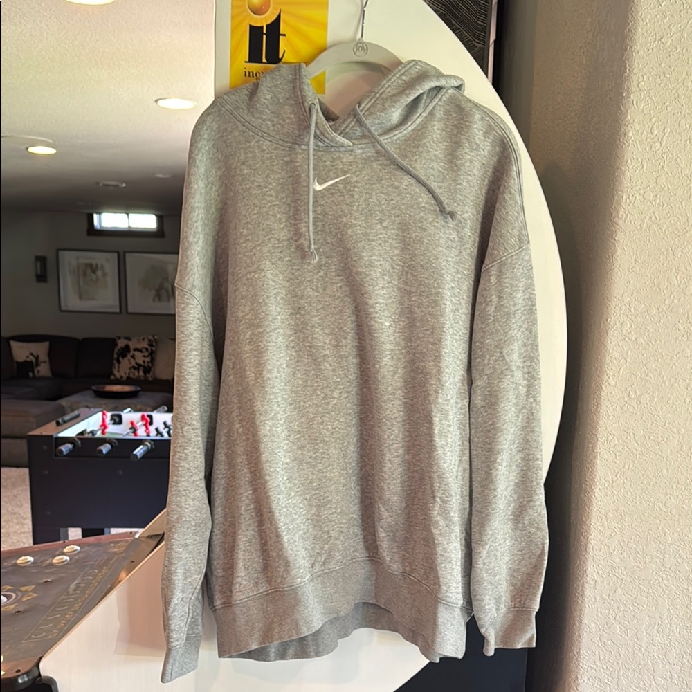 Nike Heather Gray Pullover Hoodie